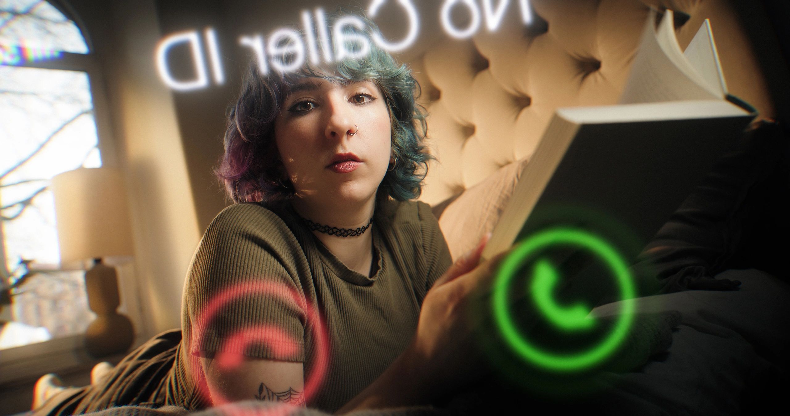 Person holding a phone with an incoming call